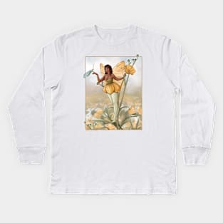 Buttercup Fairy Kids Long Sleeve T-Shirt